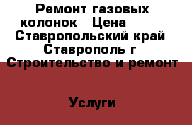 Ремонт газовых колонок › Цена ­ 500 - Ставропольский край, Ставрополь г. Строительство и ремонт » Услуги   . Ставропольский край